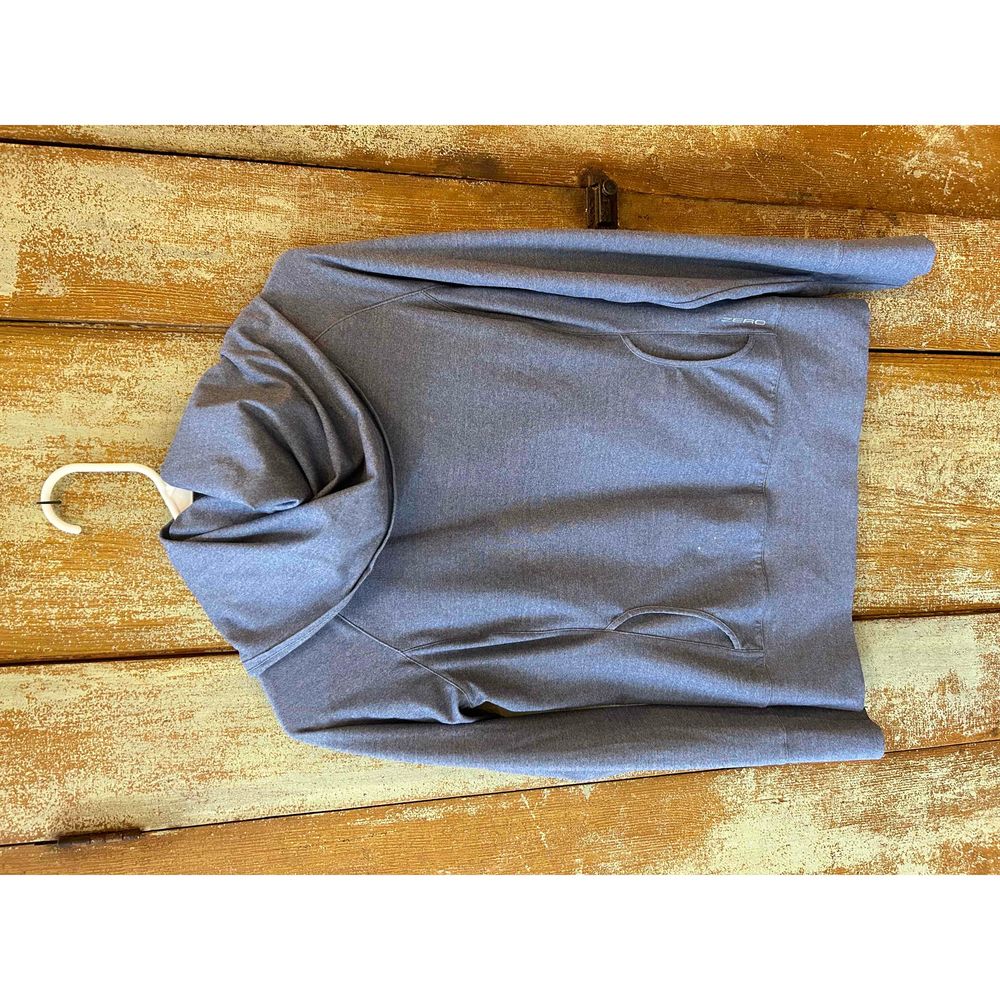 Zero Restriction Gray Blue Pullover Cowl Neck Swe… - image 2